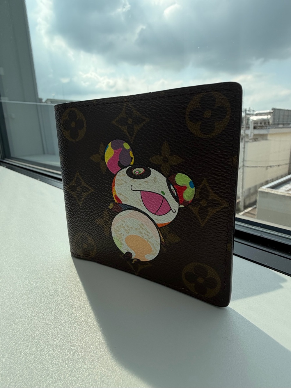 💯Authentic Louis Vuitton Murakami  Panda Monogram Multiple Wallet Limited